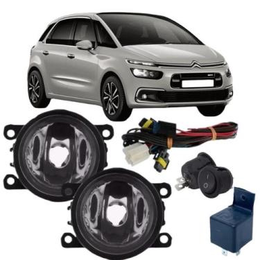 Imagem de Kit Farol Auxiliar Milha CITROEN C4 PICASSO 2007 ate 2013 - BIBAS