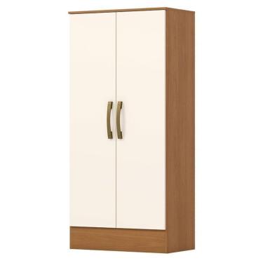 Imagem de Armário Multiuso 2 Portas 3 Prateleiras Prime B14 Cinamomo Off White - Henn - Briz