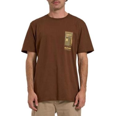 Imagem de Camiseta Hurley Selo Marrom, Marrom, M
