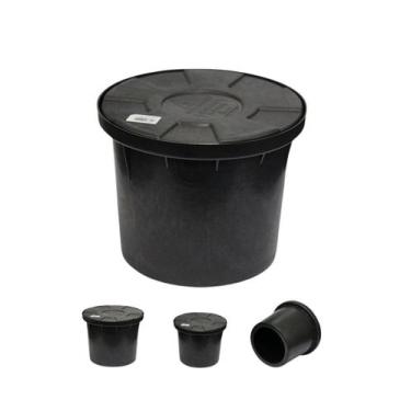 Imagem de Caixa de Inspeção Cônica em PVC 23 cm x 18,5 cm para Aterramento - Kit