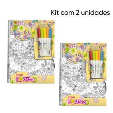 Imagem de Kit de 2 Marcadores Lovepen - Kit c/ 5 Canetas e 1 Gym Sack - C01 - Bi