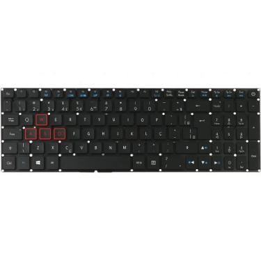 Imagem de Teclado para Notebook Acer NK. I1513.053 - BestBattery, Preto
