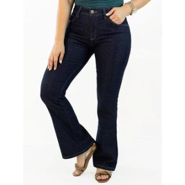 Imagem de Calça Feminina Flare Petit Jeans Escuro Cintura Alta Anticorpus-Feminino