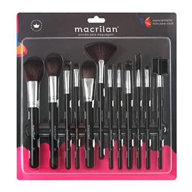 Imagem de Macrilan Kit Com 12 Pincéis Para Maquiagem - Kp9-1A