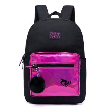 Imagem de Mochila Onbongo Feminina Escolar Faculdade Notebook Chaveiro 21 Litros-Feminino