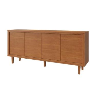 Imagem de Buffet Delux 4 Portas Gaveta Interna 100% MDF Pés em Madeira Maciça
