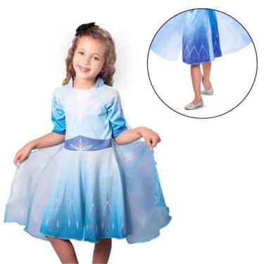 Imagem de Fantasia Infantil Elsa Frozen Princesa Disney - Novabrink, m