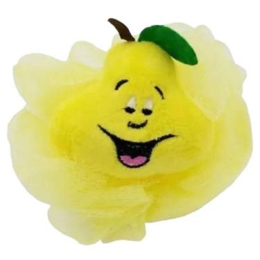 Imagem de Esponja de Banho Bouton Frutinhas Pera C/ Corda 100% Polietileno Nylon