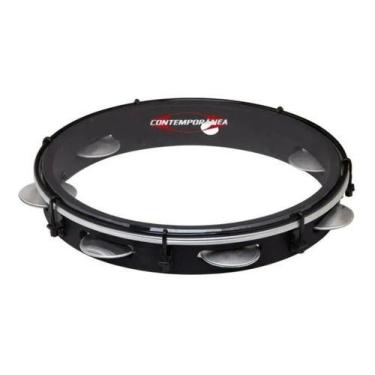 Imagem de Pandeiro Contemporânea Madeira 12'' Bk Light Nylon 84lbk  - Contempora