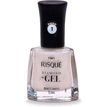 Imagem de Esmalte Risque Efeito Gel Branco Camafeu
