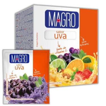Imagem de Refresco Magro Sabor Uva Suco Zero Açúcares de 8g 15 Unidades - Lowçuc