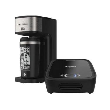 Imagem de Kit Sanduicheira e Cafeteira Elétrica Click Vambora 0,5L 600W 220V Cadence