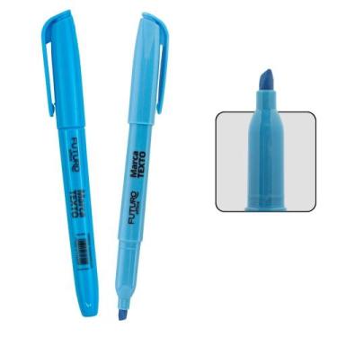 Imagem de 2 Canetas Pincel Marca Texto Ponta Chanfrada Para Marcação Colorido - 