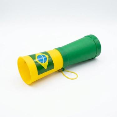 Imagem de Corneta Brasil Verde Amarelo Torcida Festa Copa - Senhor Preço