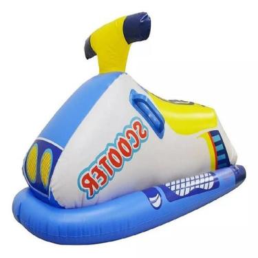 Imagem de Boia Inflável Infantil Jet Ski Scooter Funs Azul - Wellmix