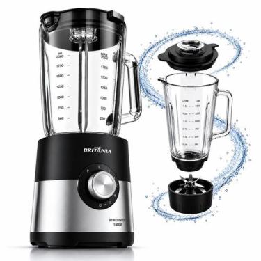 Imagem de Liquidificador Britania 12 Velocidades 1400W 2,3L com Copo de Vidro - 