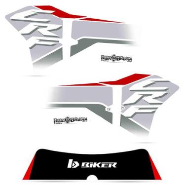 Imagem de Adesivo Kit Plástico Take Biker My25 Crf 230 2008 a 2021, Vermelho / B