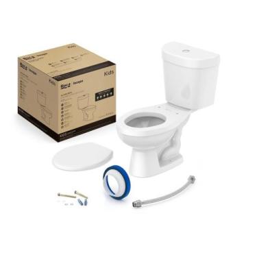 Imagem de Kit de Bacia com Caixa e Assento PP e Complementos de Instalação Infan