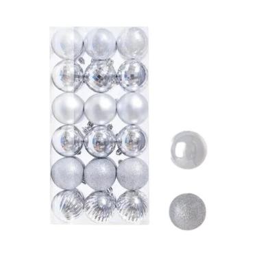 Imagem de Bolas De Natal De 3cm, 24 Peças, Decoração Para Árvore De Natal, Pendu