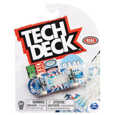 Imagem de Skate de Dedo C/ 96mm Tech Deck Real Skateboards Sunny