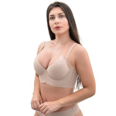 Imagem de Sutiã Base Longa Invisível Bojo Soft Fit Nayane Rodrigues, G, Chocolat