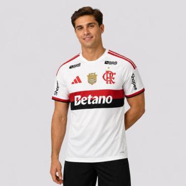 Imagem de Camisa Adidas Flamengo II 2026 Patch Campeão Brasileiro 2025, GG