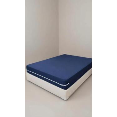 Imagem de Capa Colchão Casal Queen Malha Gel Azul-Marinho - Congratulations Stor
