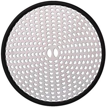 Imagem de Tampa do ralo do chuveiro, dispositivo de extens?o do cabelo, protetor do ralo do piso, filtro, rede de reten??o do cabelo, adequada para piso plano da pia da banheira, Branco