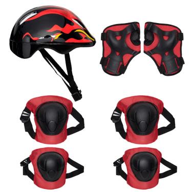 Imagem de Zippy Toys Kit de Proteção Vermelho, 7 Peças, Recomendado Para Crianças Acima de 3 anos, Material de Ótima Qualidade e Durabilidade Perfeito para Recreação e Diversão Garantida