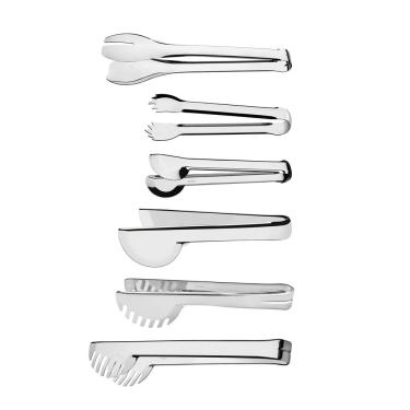 Imagem de Conjunto de Pegadores Tramontina Utility 66800103 em Aço Inox – 6 Peças