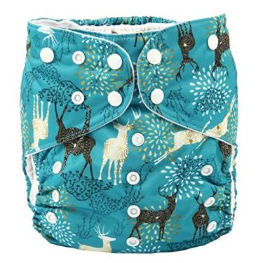 Imagem de (Forest Deer) - Sigzagor 2 a 7 anos Fralda Grande Junior de Tecido, Fralda, Bolso Reutilizavel Lavavel, Bebe Crianca Crianca (Forest Deer)