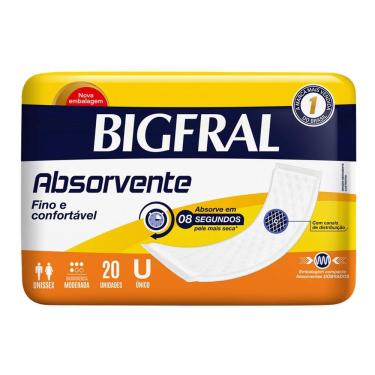 Imagem de Absorvente Bigfral 3 Em 1 Com 20 Unidades