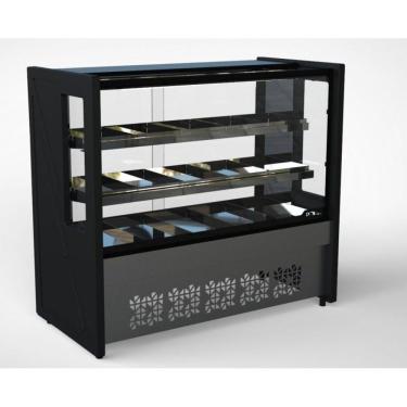 Imagem de Balcão Estufa 1,25 M  Preto Platinum Pve -127V