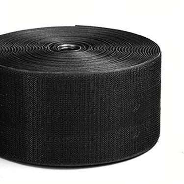 Imagem de 10 cm de largura, 5 jardas de comprimento, resistente, gancho e laço para cabo, prendedor de nylon para gerenciamento de cabos de alimentação, alça organizadora de fios, reutilizável, corte no tamanho, fita autoaderente, rolo de 5 cm de largura, preto disponível