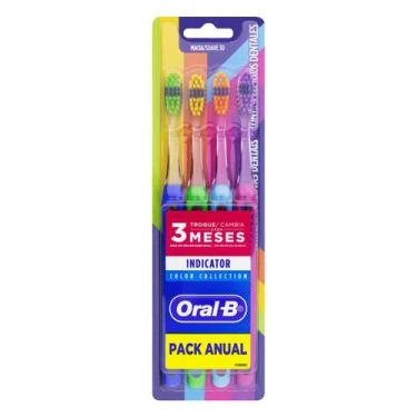 Imagem de Escova Dental Oral-B Indicator 30 Color Collection 4 Unidades - Oral B