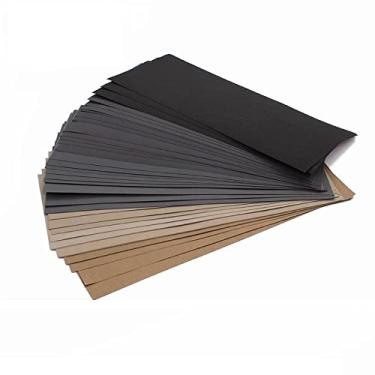 Imagem de SHENGANG 10 peças de lixa molhada e seca 9x3.6 polegadas folhas de lixa à prova d'água para lixar madeira automotiva carro metal plástico polimento, 600