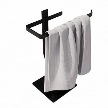 Imagem de Toalheiro Toalha Rosto Banheiro Lavatório Bancada Pia Preto