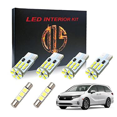 Imagem de D15 Lighting Kit de luz interior de LED para Honda Odyssey 2011-2022 6000 K Mapa branco Viseira Porta Cargo Placa de Carro Lâmpadas (17 peças)