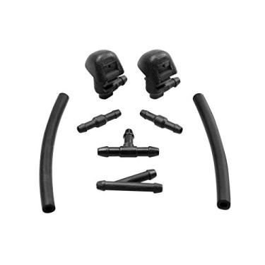 Imagem de 76810-TK8-A01 substituição direta para Honda Odyssey 2011 2012 2013 2014 2015 2016 2017 conjunto de bocal de lavadora de para-brisa dianteiro, limpador de para-brisa, jato de jato de pulverização P/N 76810TK8A01