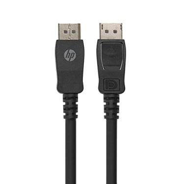 Imagem de Cabo Displayport HP Preto 2metros DHC-DP01, resolução de ate 4K 194T1AA