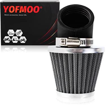 Imagem de Limpador de filtro de ar Yingshop de 38 mm, 39 mm, 40 mm, 1,5 polegadas, ângulo de 45 graus, compatível com 50 cc - 90cc 110cc 125cc 150cc 200cc Motocicleta ATV Quad Scooter Moped Chopper Pit Dirt Pocket Mini Super Bike GY6 CB750