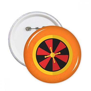 Imagem de Ilustração de elementos de toca-discos de cassino, broches redondos, emblema, acessório, decoração, 5 peças