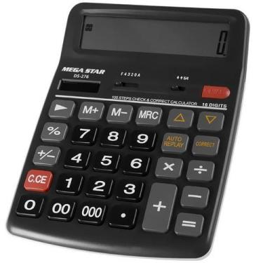 Imagem de Calculadora Megastar Ds-276 De 16 Digitos - Cinza - Mega Star