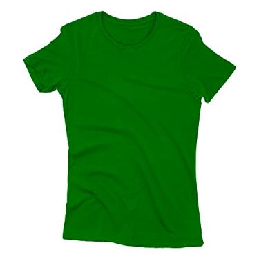 Imagem de Camiseta Feminina Poliéster Básica Camisa Blusa Treino Academia Esporte, Tamanho G