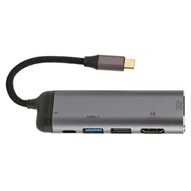 Imagem de Estação de Ancoragem de Hub USB C, Tipo C a PD100W USB3.1 USB2.0 Tipo C2.0 4K HDMI VGA, Hub Tipo C para Laptops PC