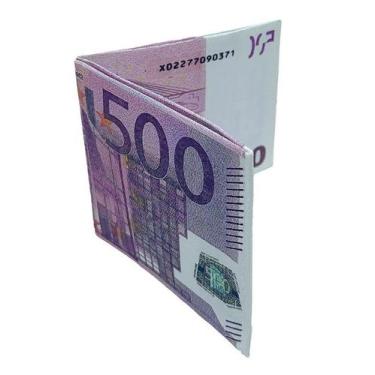 Imagem de Carteira Slim Dinheiro Nota De Euro