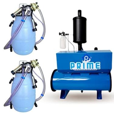 Imagem de Ordenhadeira mecânica Prime Bomba de vacuo 300 litros, Motor 1 Cv, 2 Conjuntos Completos (110)