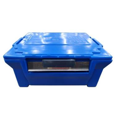 Imagem de Caixa Térmica Hot Box Horizontal 80 Litros Azul Eco Sinal