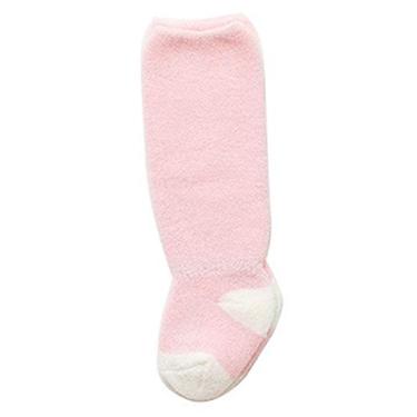 Imagem de Jueshanzj Meias de cano longo para bebês recém-nascidos, rosa 1 – 3 anos de idade