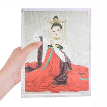 Imagem de Caderno de aquarela de estilo chinês de beleza clássica, folhas soltas, diário recarregável, papelaria